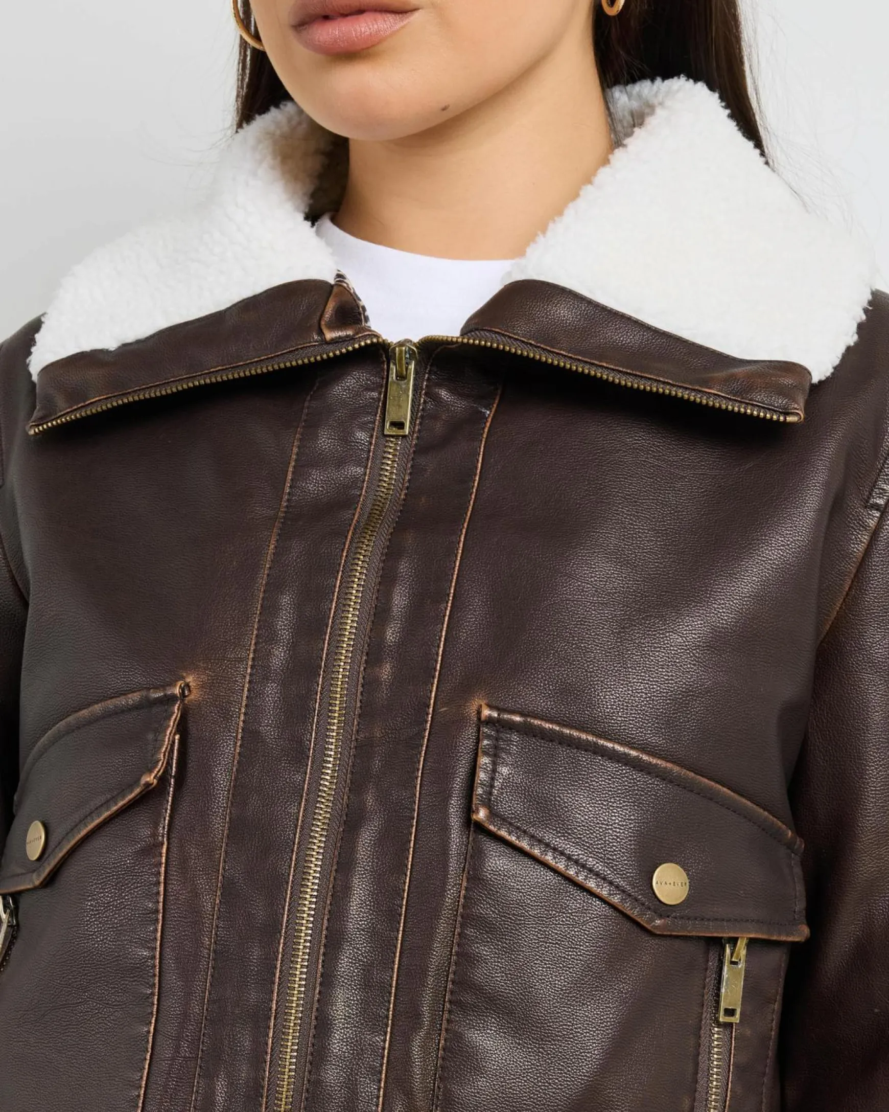 Hunter Faux Leather Jacket