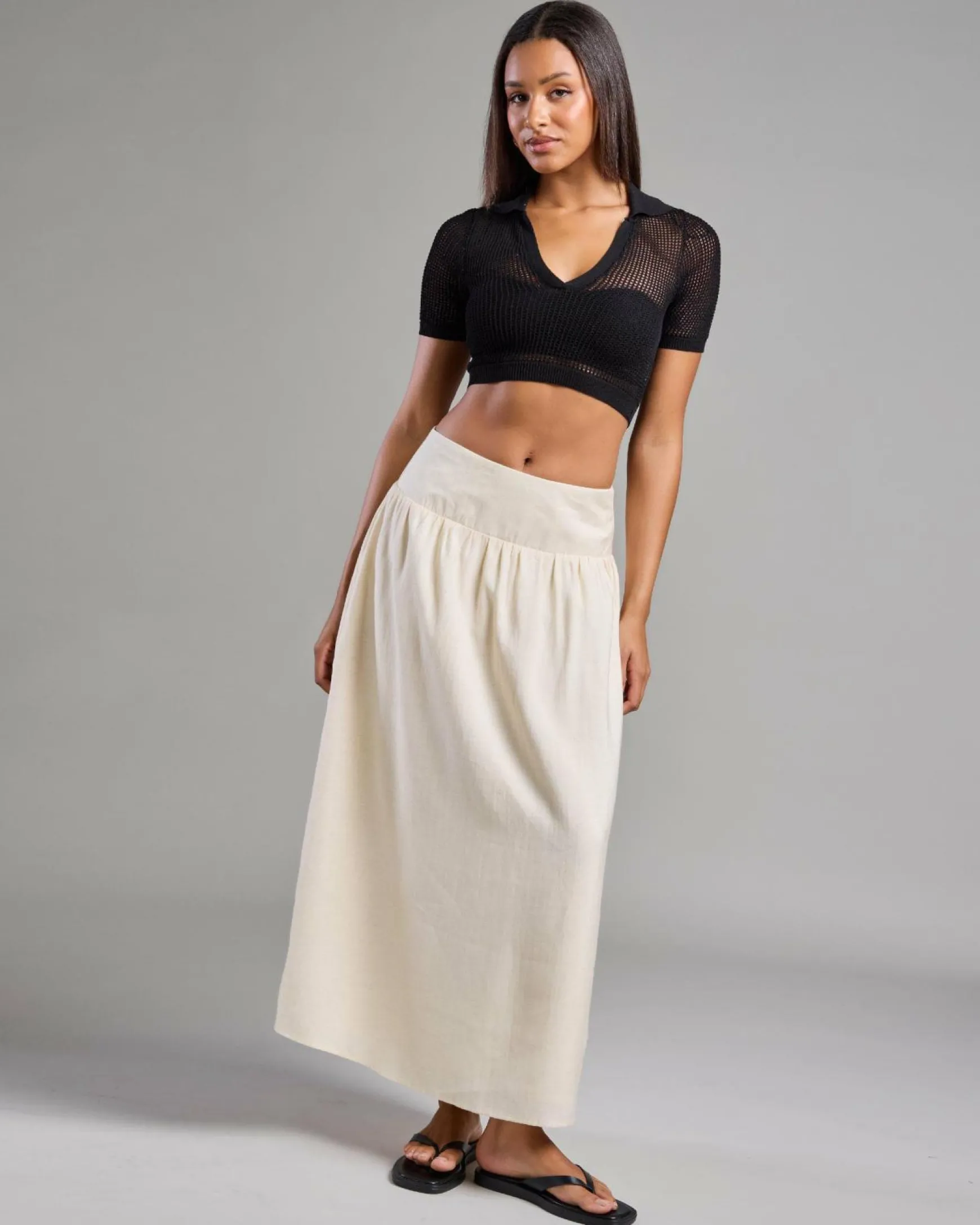 Ibiza Short Sleeve Cropped Shirt