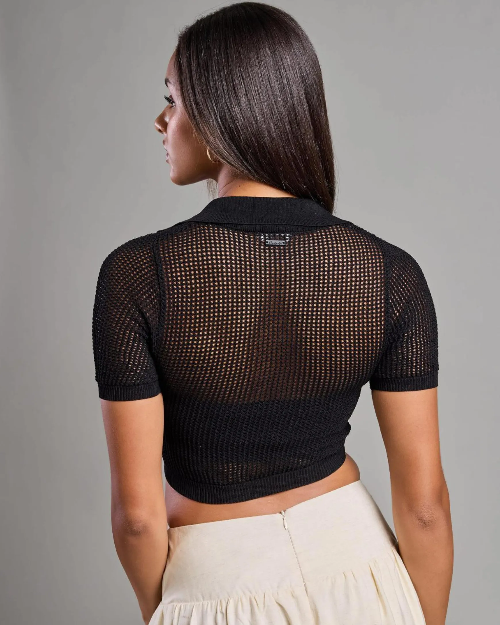 Ibiza Short Sleeve Cropped Shirt