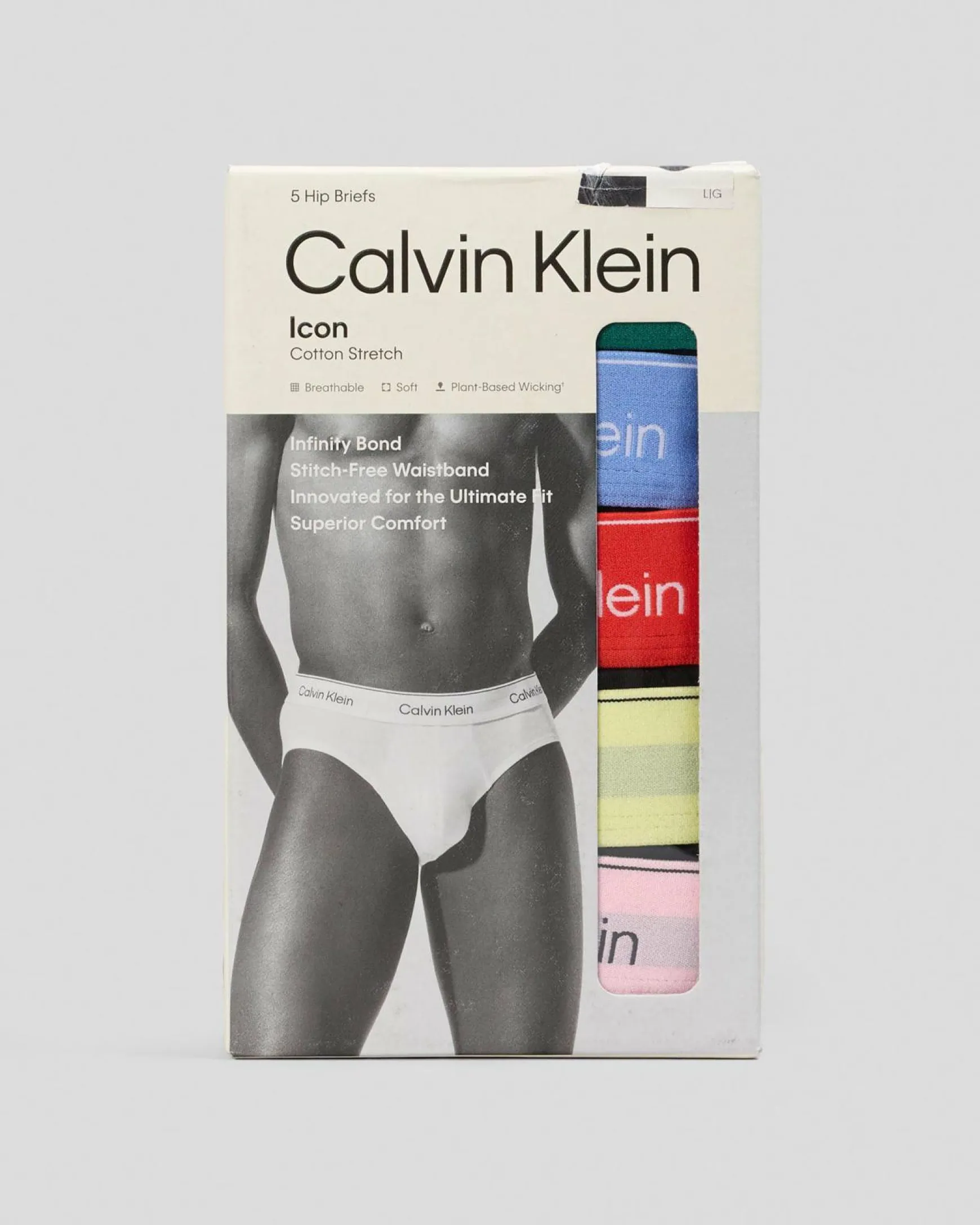 Icon Cotton Stretch Hip Brief 5 Pack