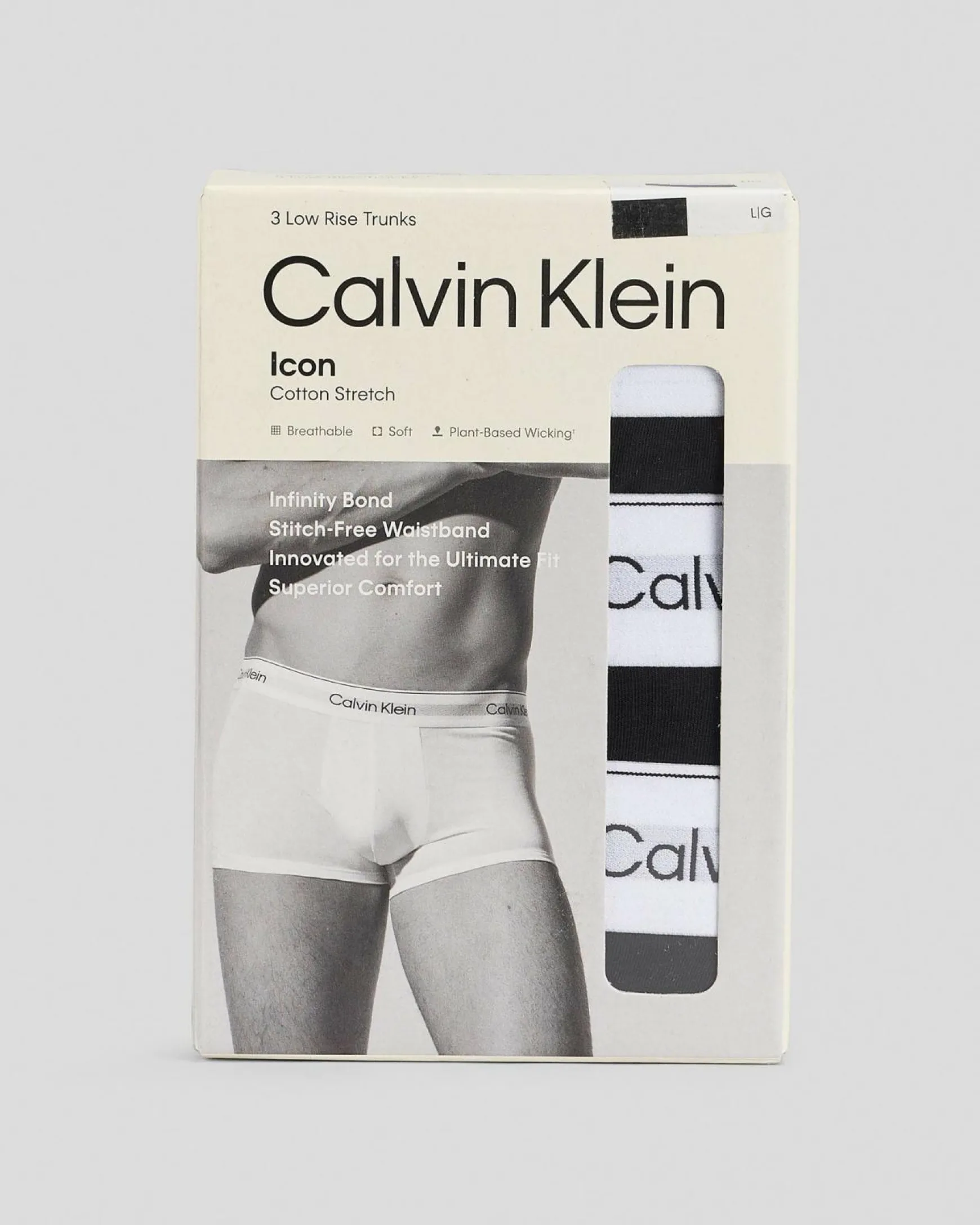 Icon Cotton Stretch Low Rise Trunk 3 Pack