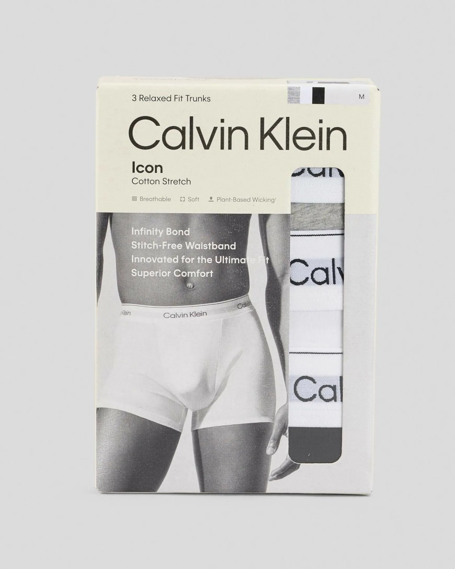 Icon Cotton Stretch Relaxed Fit Trunk 3 Pack