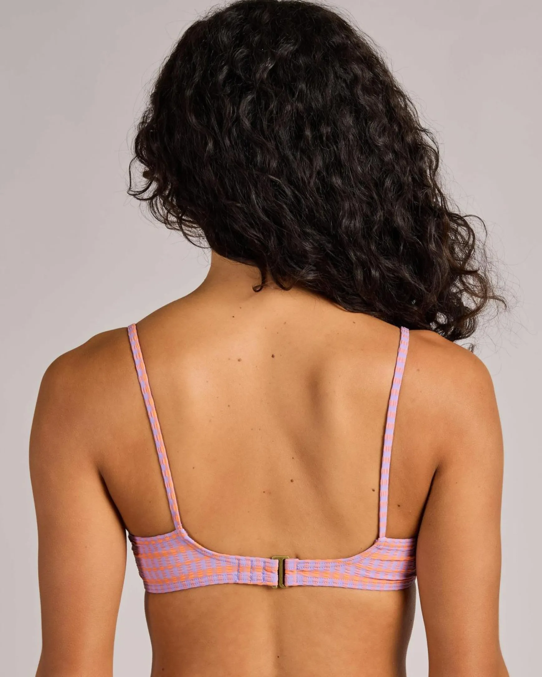 Isles Plaid D-DD Balconette Bikini Top