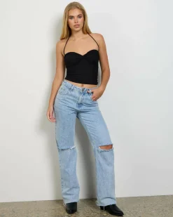 James Mesh Halter Top