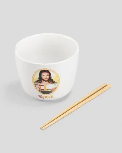 Jesus Ramen Ceramic Noodle Bowl with Chopsticks