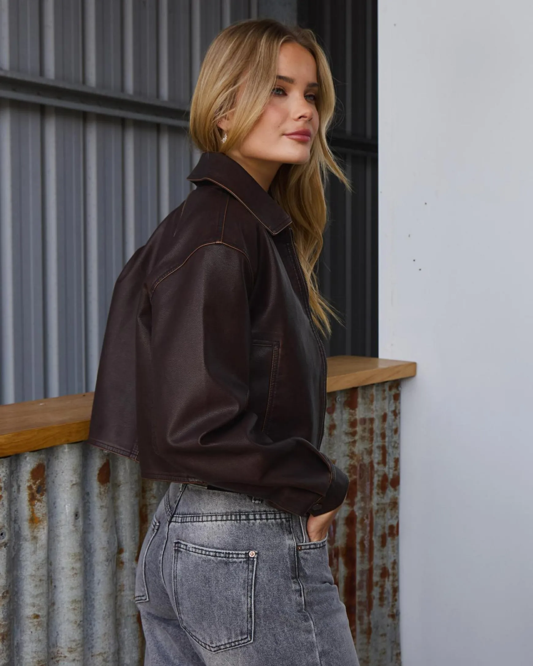 Jett Faux Leather Jacket