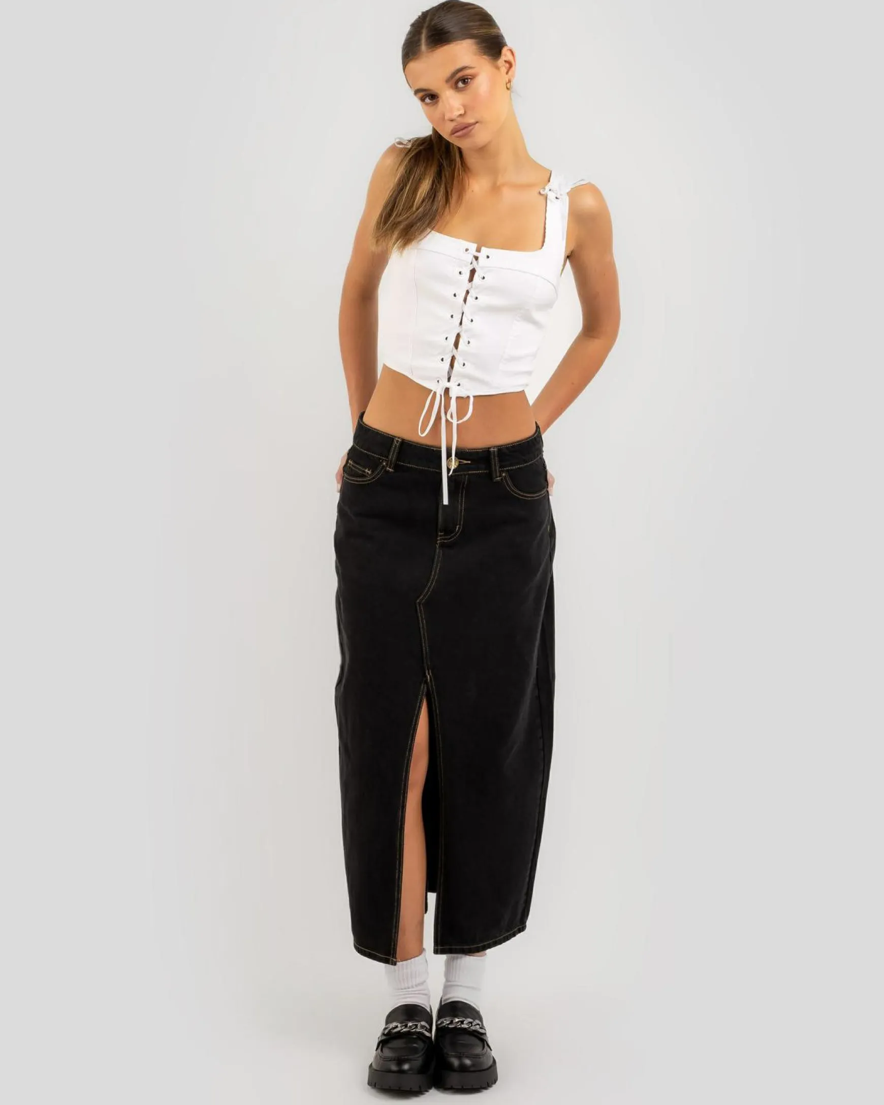 Joey Lace Up Corset Top