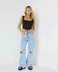 Joey Lace Up Corset Top