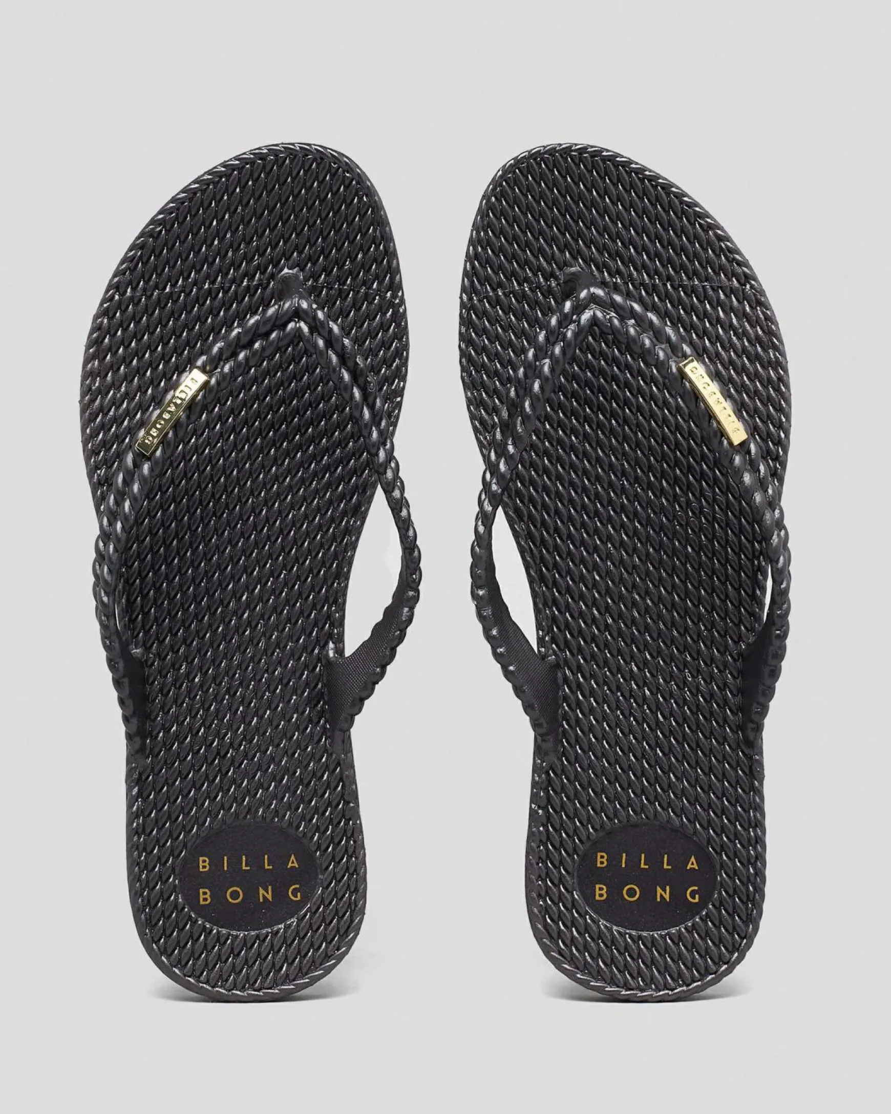 Kick Back Metallic Thongs