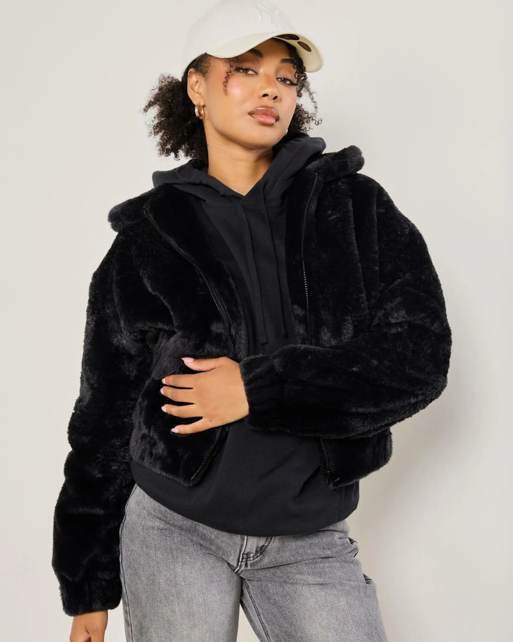 Kick On Faux Fur Jacket