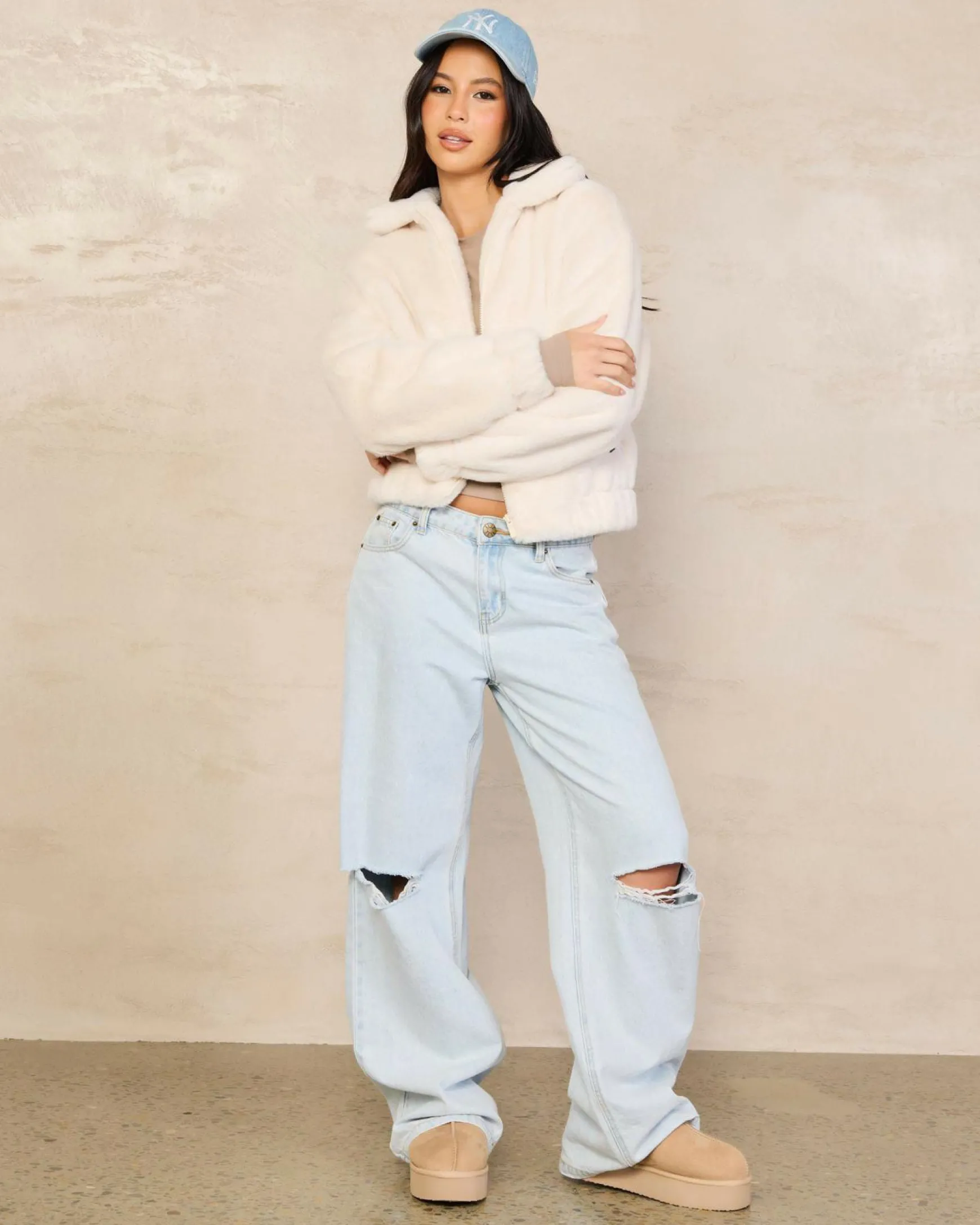 Kick On Faux Fur Jacket