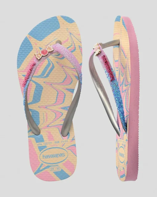 Kids' Slim Glitter Thongs