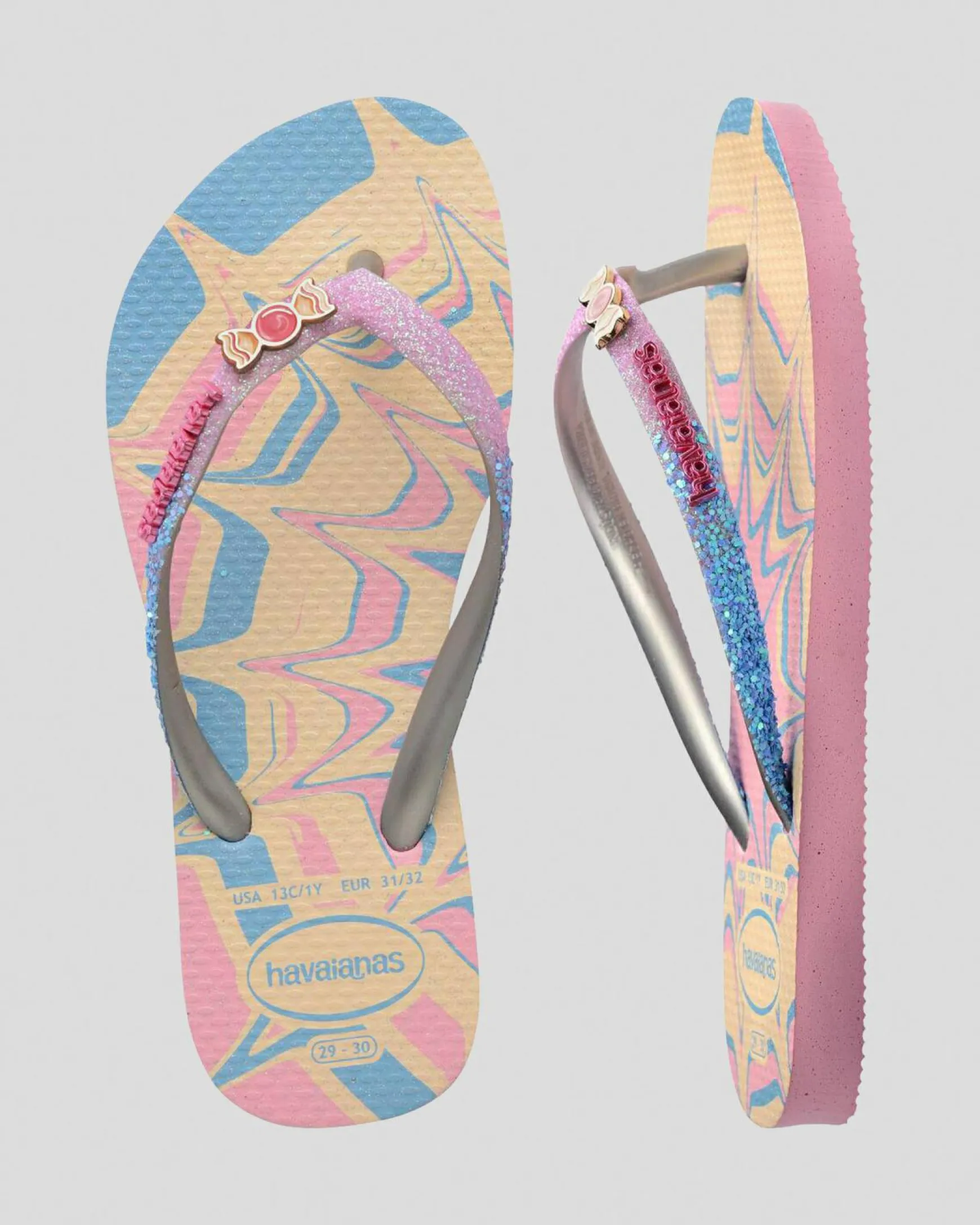 Kids' Slim Glitter Thongs