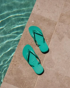 Kids' Slim Metallic Thongs
