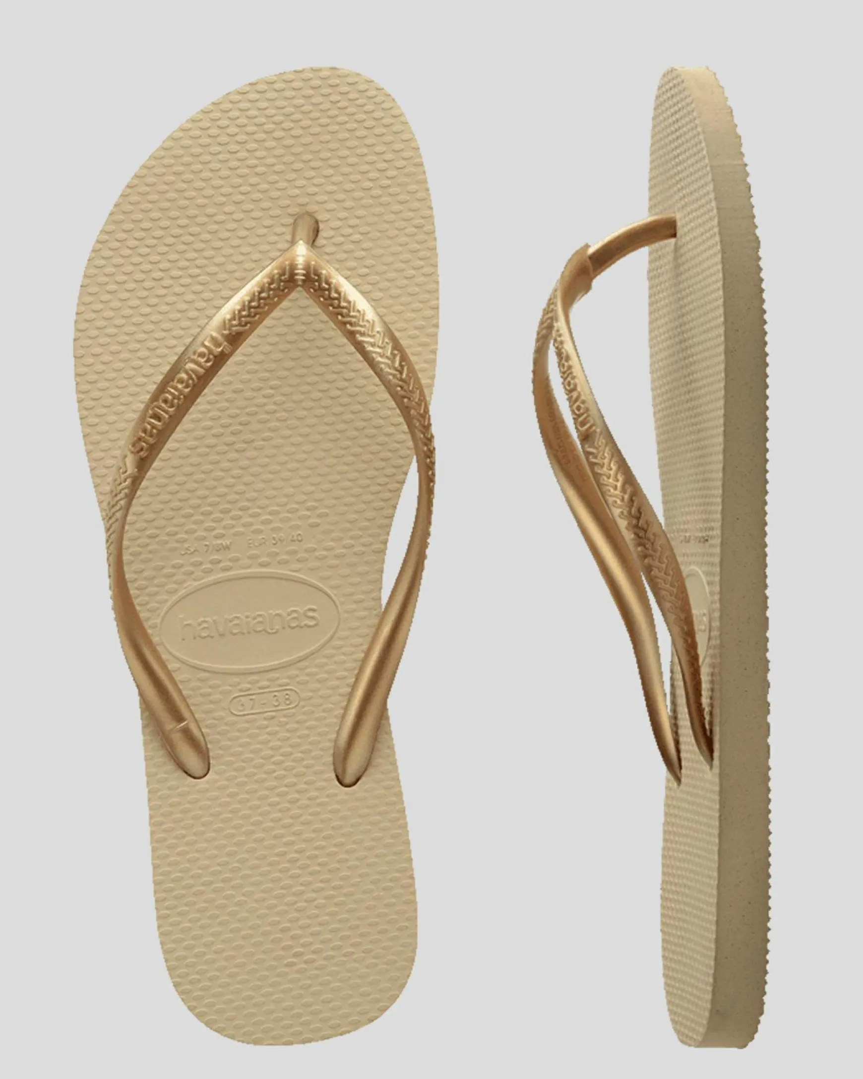 Kids' Slim Metallic Thongs