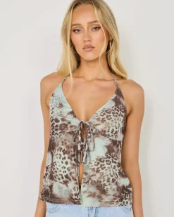 Kora Leopard Top