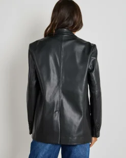 Lenny Oversized Faux Leather Blazer