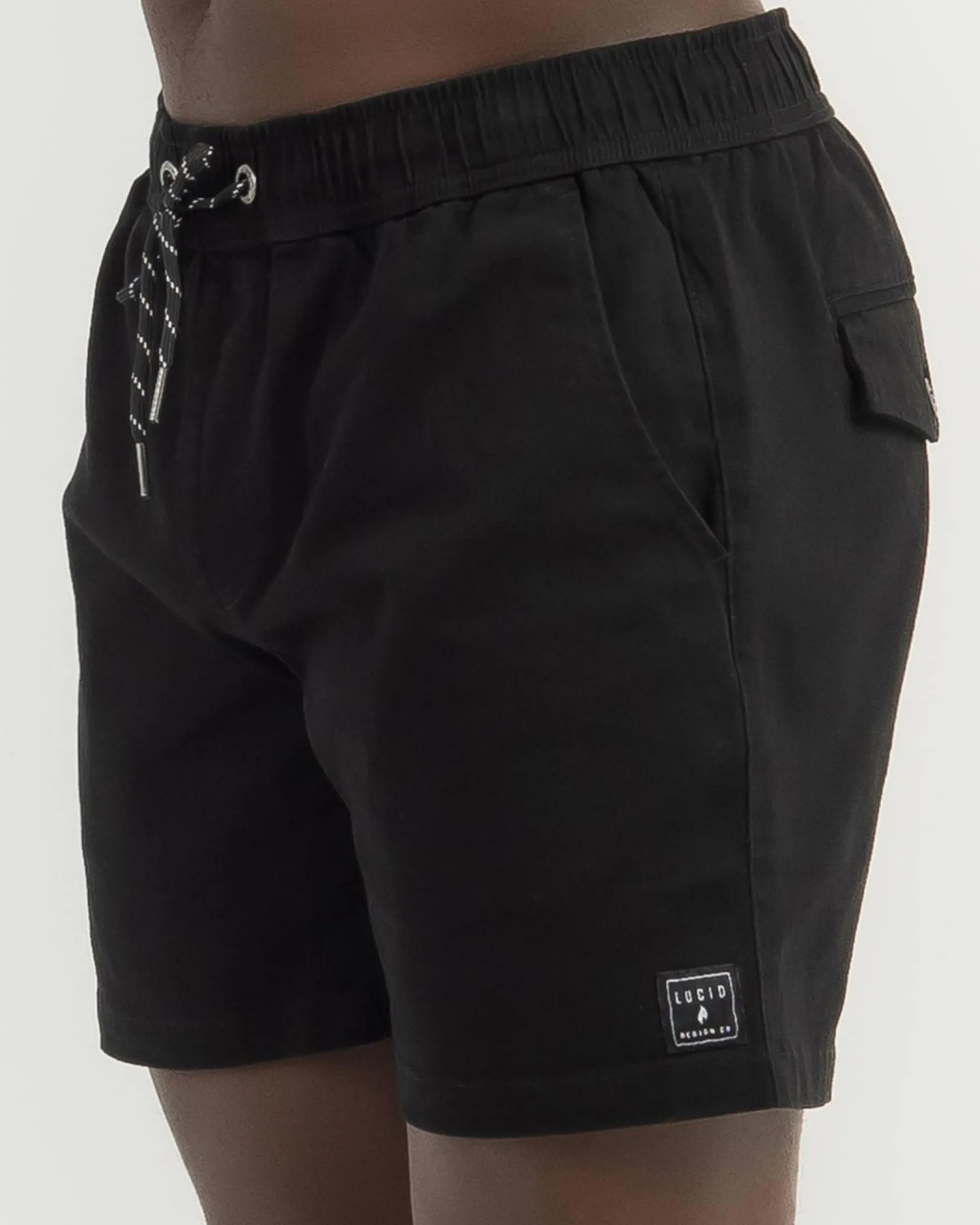Lever Elastic Waist Shorts