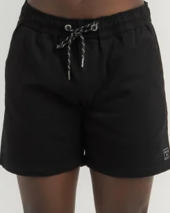 Lever Elastic Waist Shorts