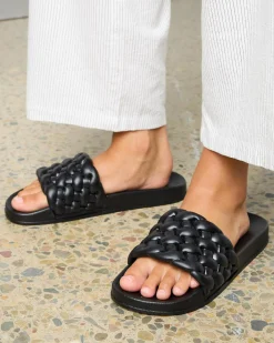 Lexi Plait Slide Sandals