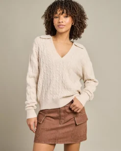 Lexie V-Neck Collared Jumper