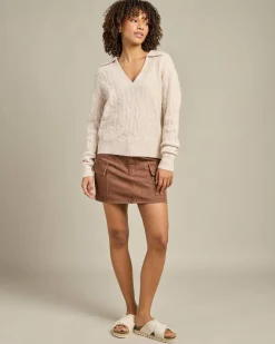Lexie V-Neck Collared Jumper