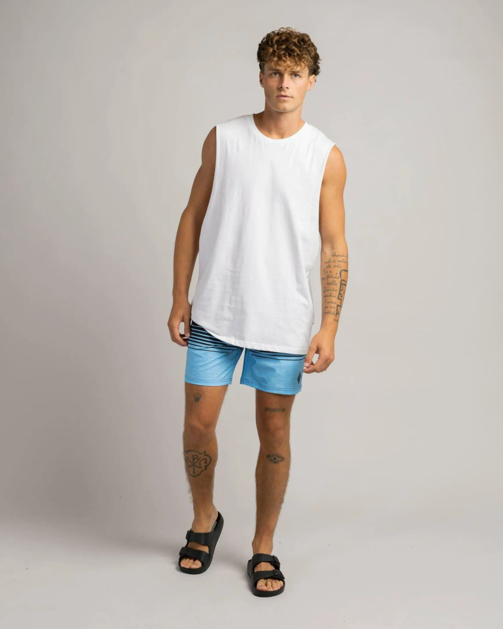 Linear Elastic Waist Shorts