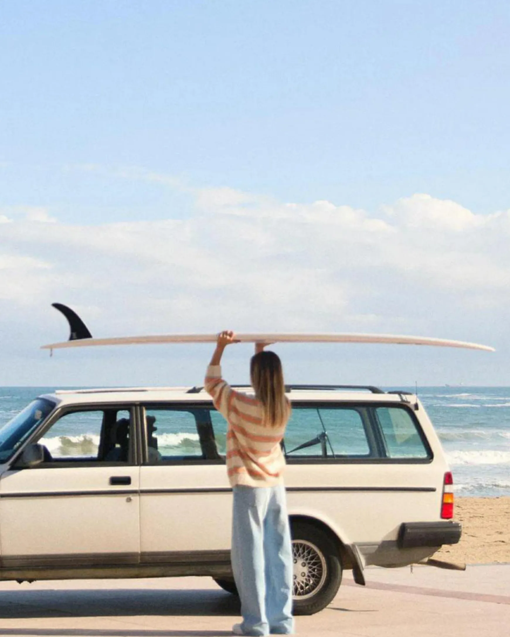 Little Dume Stripe Oversized Sweater