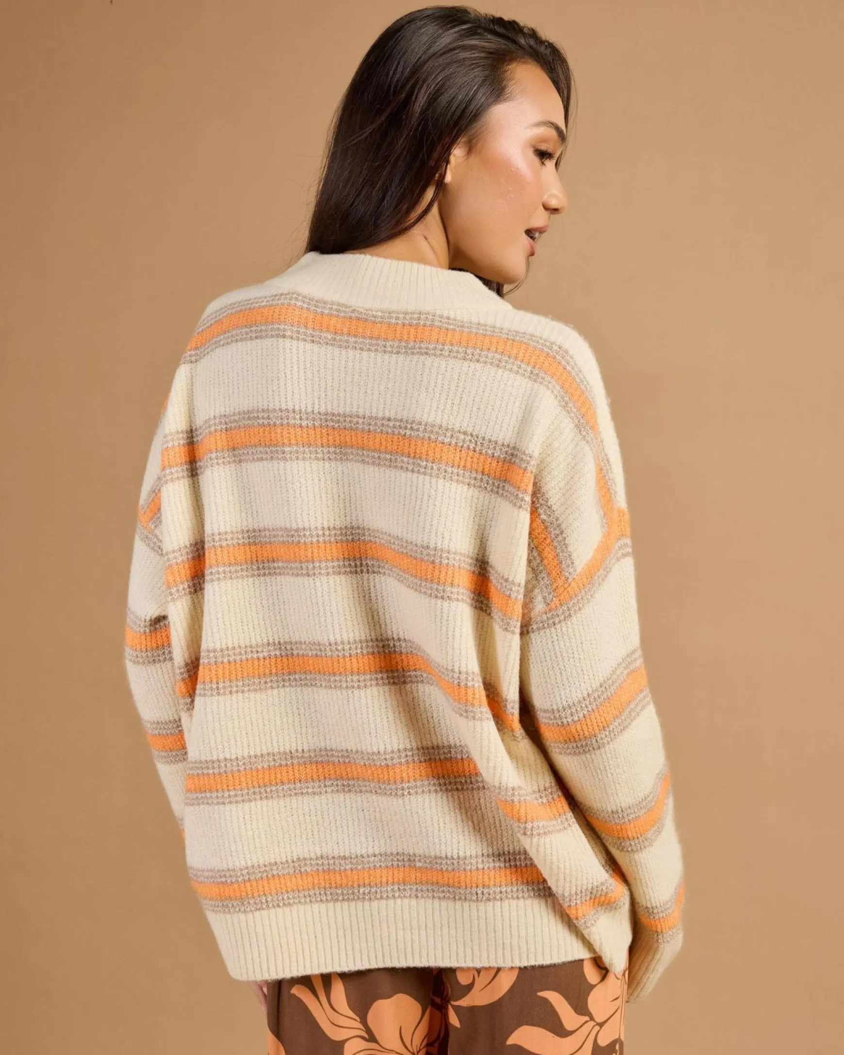 Little Dume Stripe Oversized Sweater