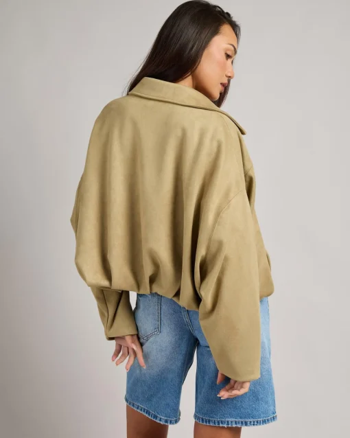 London Faux Suede Jacket