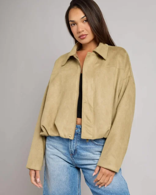 London Faux Suede Jacket