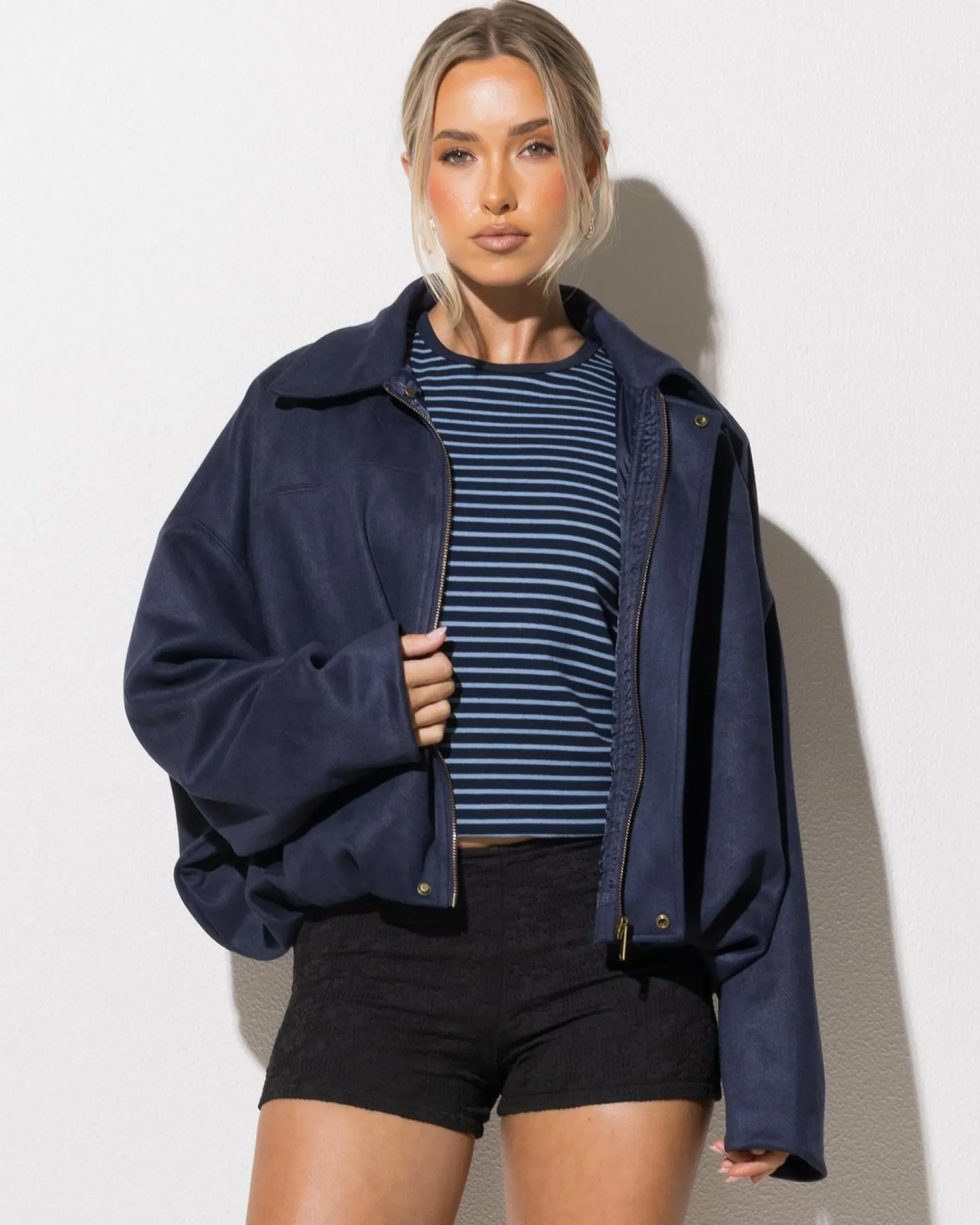 London Faux Suede Jacket