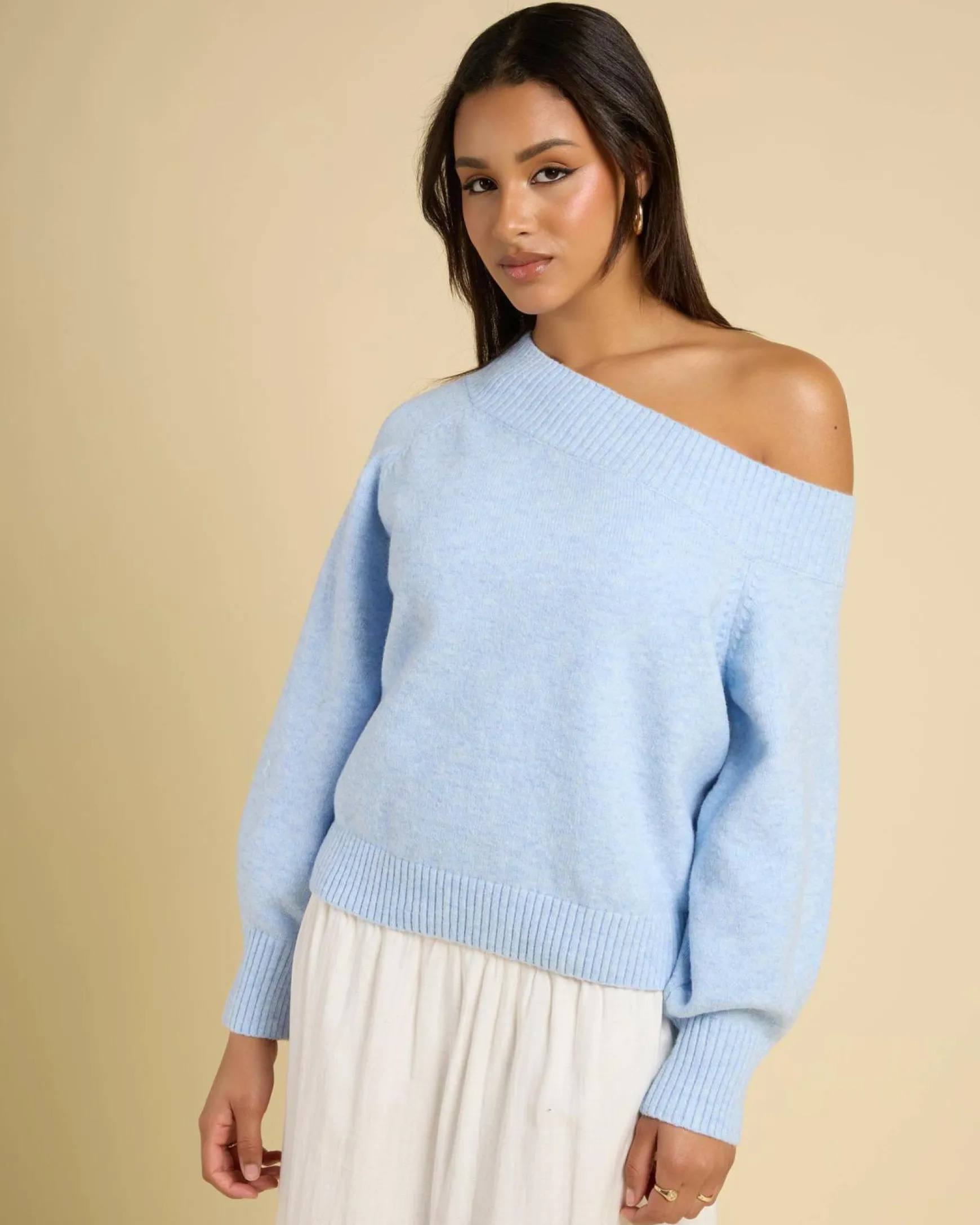 Magnolia Off Shoulder Knit Jumper