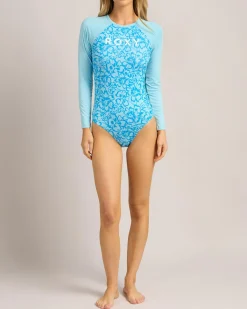 Malibu Hibiscus Long Sleeve Surfsuit