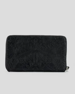 Mandala Embossed Travel Wallet