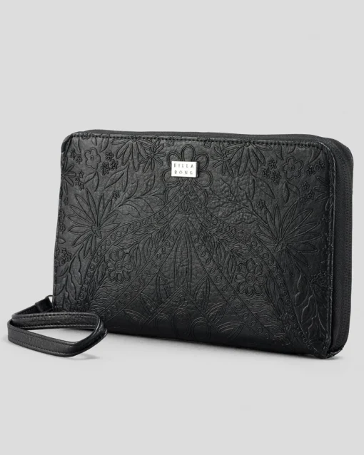 Mandala Embossed Travel Wallet
