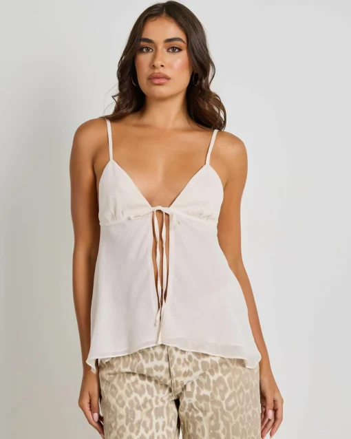 Maree Tie Front Top