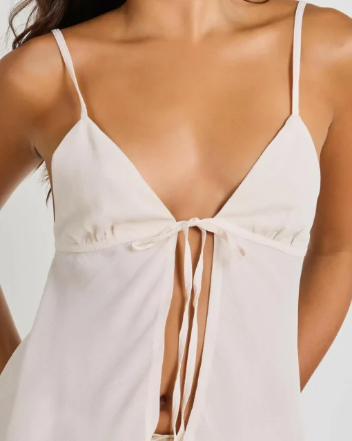 Maree Tie Front Top