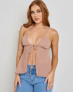 Maree Tie Front Top
