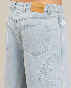 Medina Script Denim Walk Shorts
