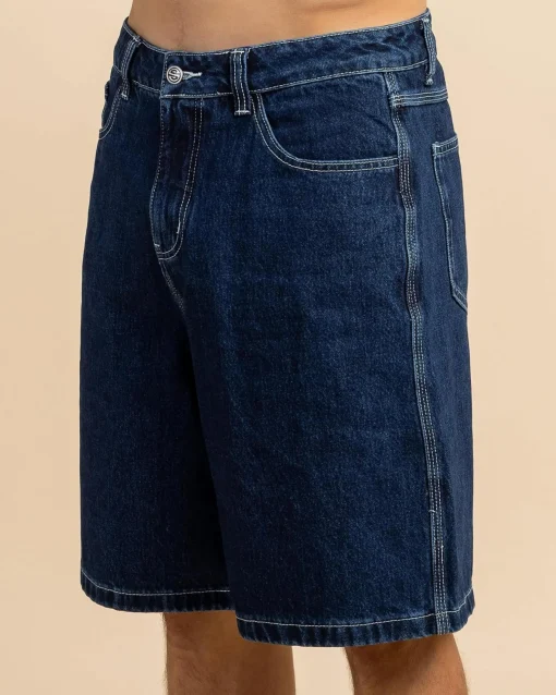 Medina Script Denim Walk Shorts