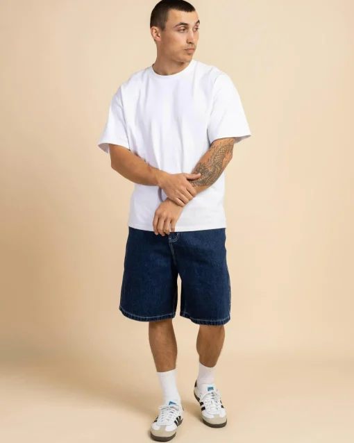 Medina Script Denim Walk Shorts