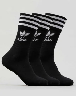 Mid Cut Crew Socks 3 Pack