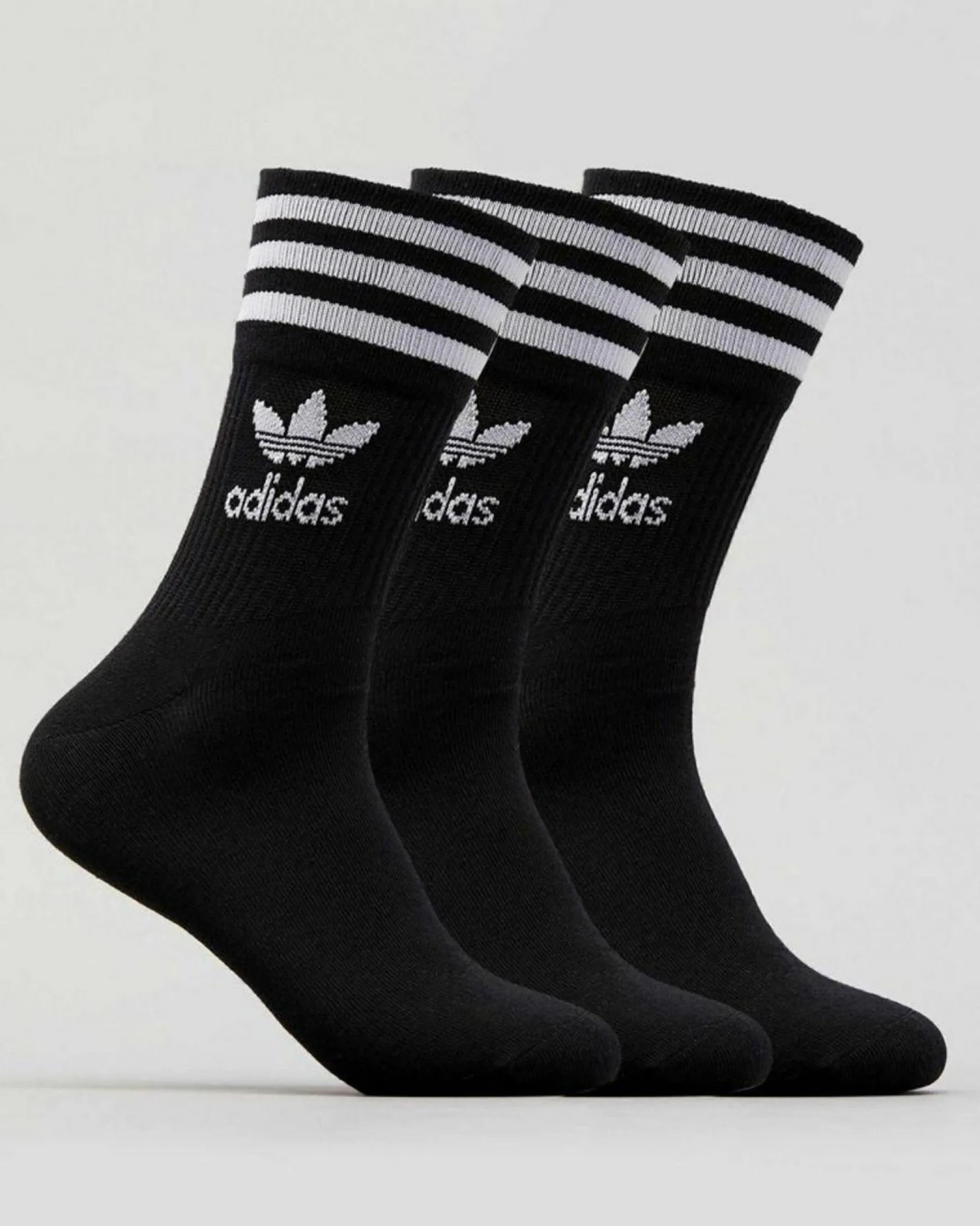 Mid Cut Crew Socks 3 Pack