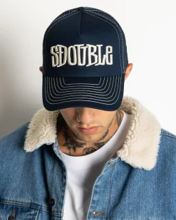 Mid-Block Curved Peak Trucker Cap