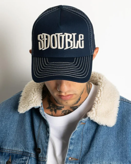 Mid-Block Curved Peak Trucker Cap