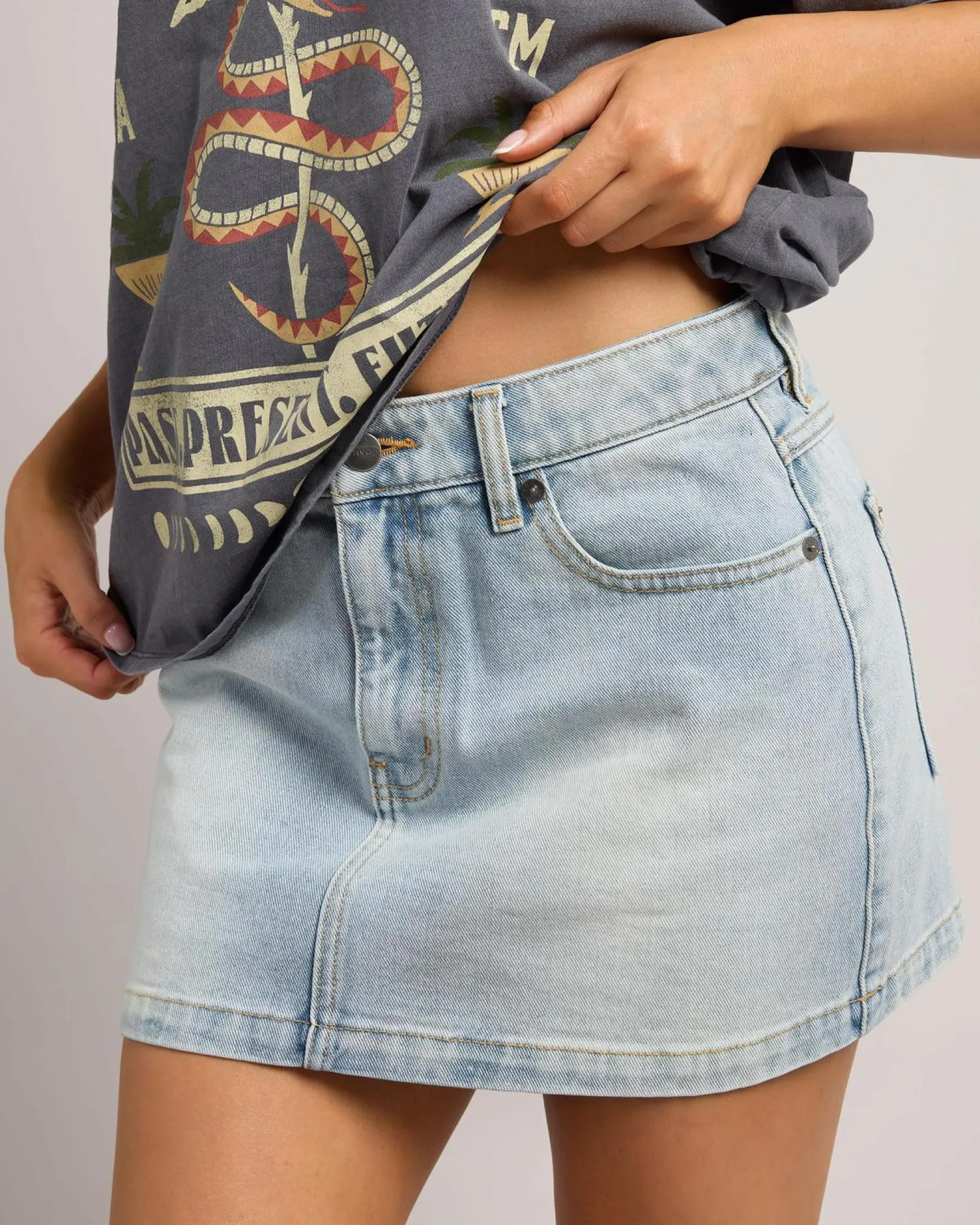 Mini Denim Skirt
