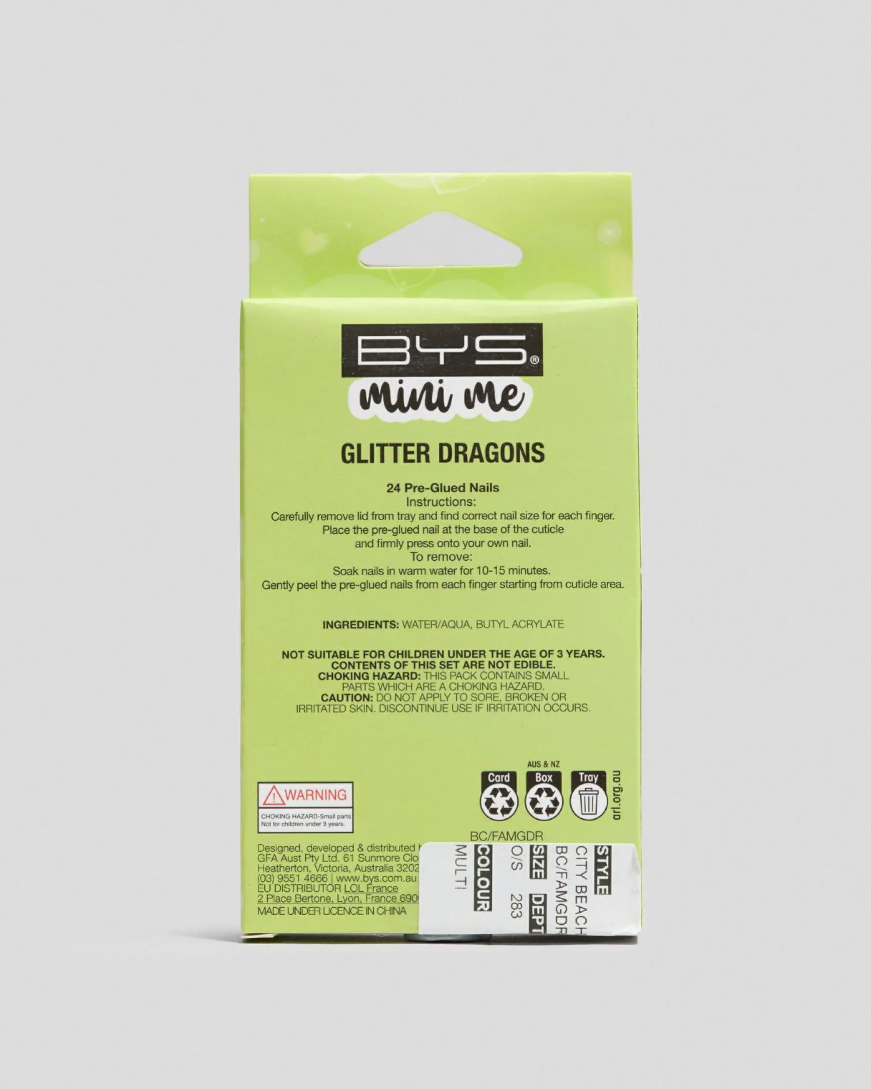 Mini me Glitter Press on Nail Pack