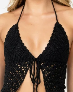 Misty Crochet Halter Top