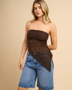 Mizelle Lace Tube Top